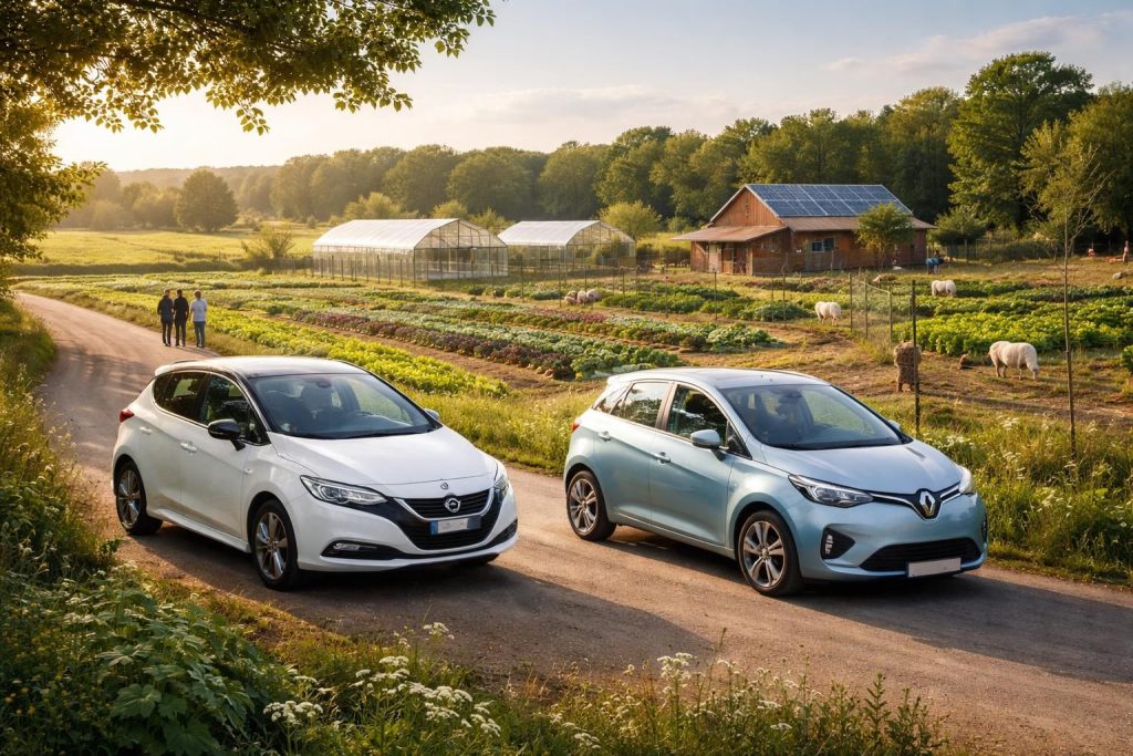 découvrez un road trip écologique à bord de la renault zoé et de la nissan leaf pour visiter des fermes biologiques, alliant voyage durable et découverte de l'agriculture bio.