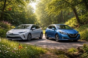 découvrez les véhicules écologiques qui protègent la biodiversité avec la toyota prius hybride et la nissan leaf électrique, alliant performance et respect de l'environnement.